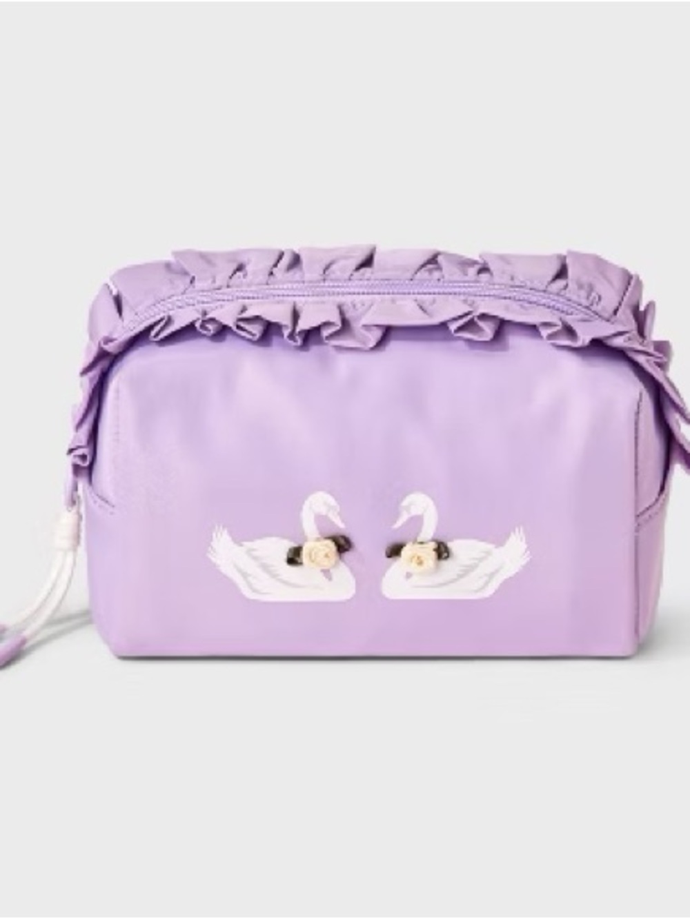 Lilac Swan Cosmetic Pouch